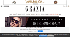 Desktop Screenshot of grazia.fr