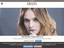 Tablet Screenshot of grazia.fr
